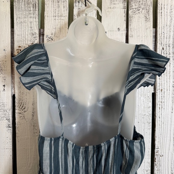 Striped Blue Midi Dress - Picture 8 of 12